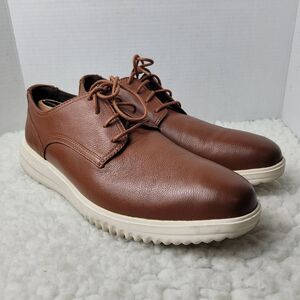 Cole Haan Grand Plain Toe Mens Oxford Sneaker Size 13 Brown Leather Shoes 36935 